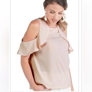 Mud pie cold shoulder top